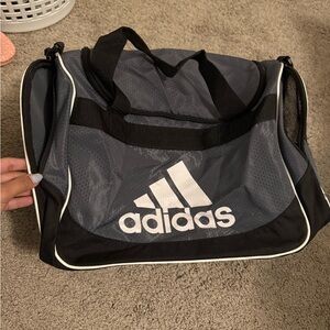 Adidas Black and Gray Duffel Bag